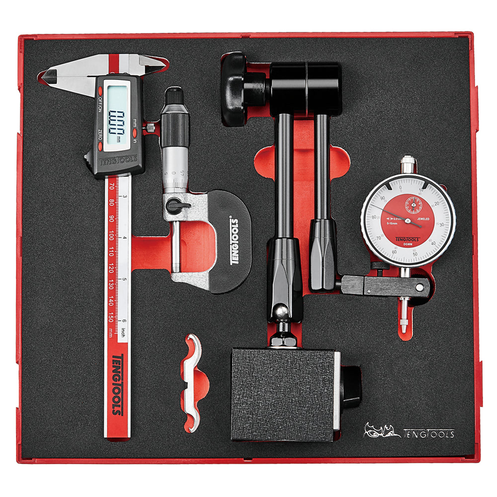Teng Tools Kit de espuma de servicio general, puntas y medición de 88 piezas - TC-6T-14 