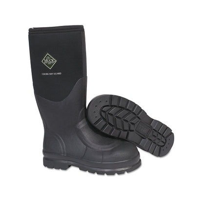 Muck Boots Chore Classic Work Boots With Steel Toe,  Black - 1 per PR