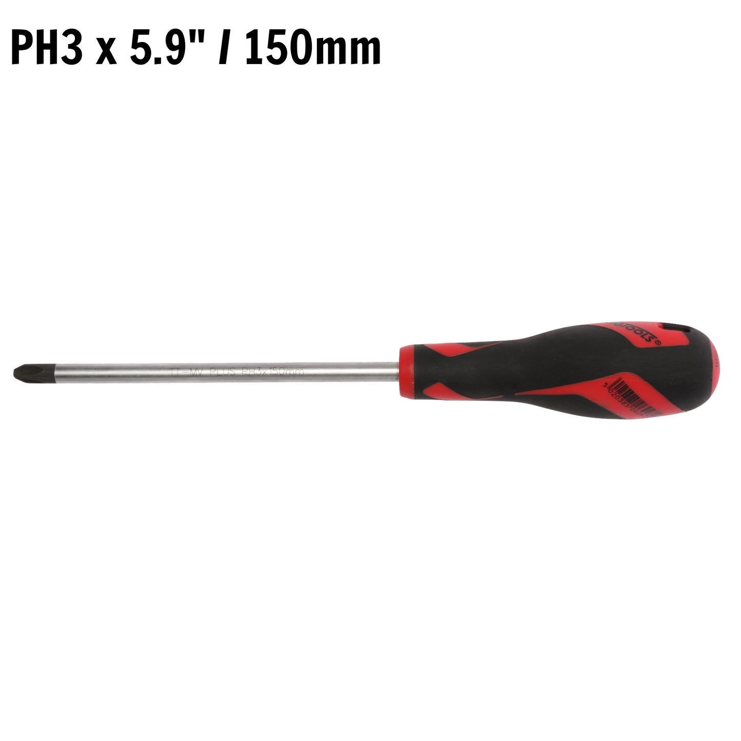 Teng Tools Destornillador Phillips de cabeza PH3 x 5,9 pulgadas/150 mm + mango ergonómico y cómodo - MD949N 