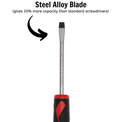 Teng Tools Tournevis à tête fendue de type plat de 5,5 mm / 7/32 pouces x 75 mm / 3 pouces de long - MD922N 