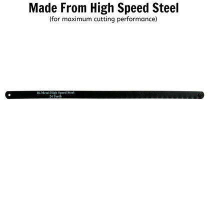 Teng Tools 2 pièces 24 dents lames de scie à métaux de rechange en acier rapide – 702