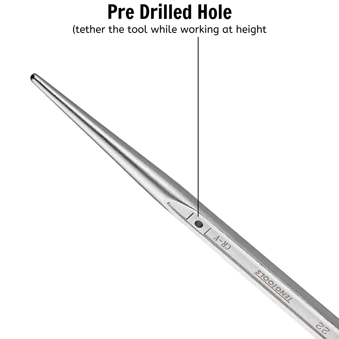 Teng Tools PGW1922 Clé à douille à cliquet Podger pour échafaudage 19 mm x 22 mm ou 3/4 x 7/8 12 pans