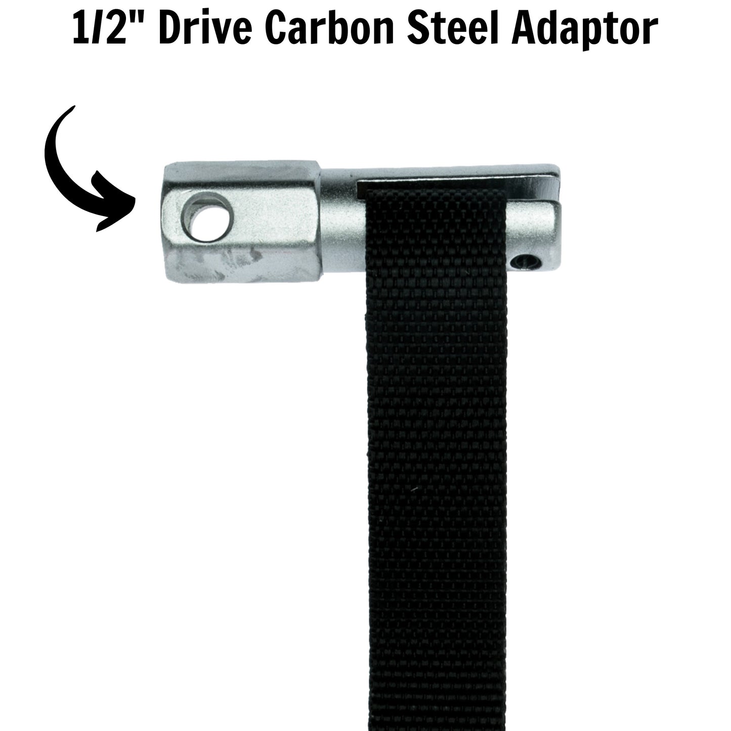 Teng Tools 9110 - Herramienta de extracción de filtro de aceite estilo llave con correa de nailon de 1/2 pulgada