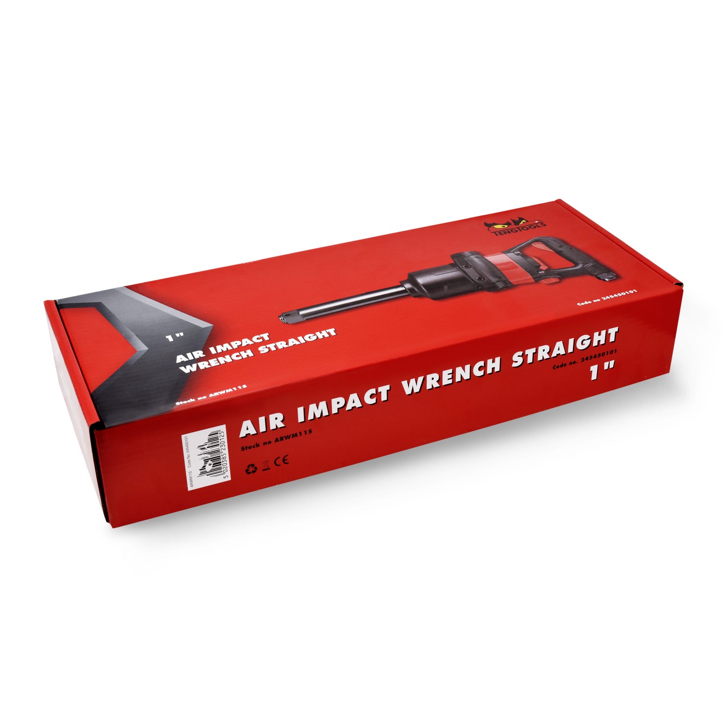 Teng Tools Clé à chocs pneumatique composite réversible robuste à entraînement carré de 1 pouce - ARWM11S