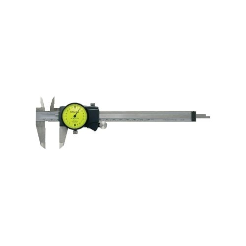 Mitutoyo Series 505 Dial Caliper, Outside Range 0 Inches To 6 In, Carbide Tip - 1 per EA - 505-742J