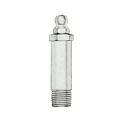 Alemite Hydraulic Fitting, Straight, 1-3/4 Inches L, Male/Male, 1/8 Inches (Sae) - 1 per EA - 1669B