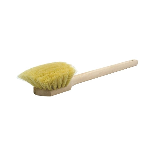 Weiler Wood Block Utility Scrub Brushes, 2 Inches Trim L, White Tampico, 20 Inches Handle - 12 per BX - 44017