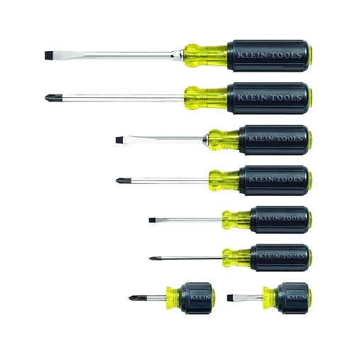 Klein Tools 8-Pc Cushion-Grip Screwdriver Set, Phillips/Slotted - 1 per ST - 85078
