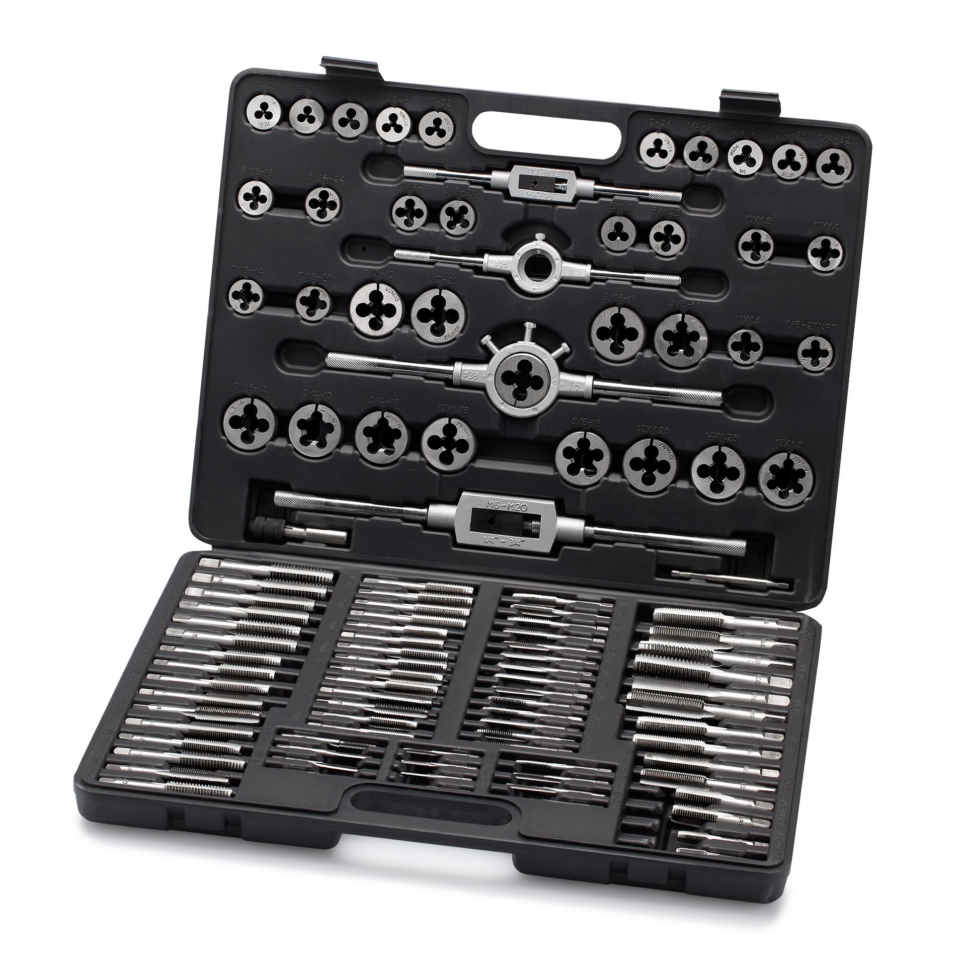 110 PCS Metric Tap and Die Set, Alloy Steel, Blow Case Packing - for... 110 PCS Metric Tap and Die Set, Alloy Steel, Blow Case Packing - for...