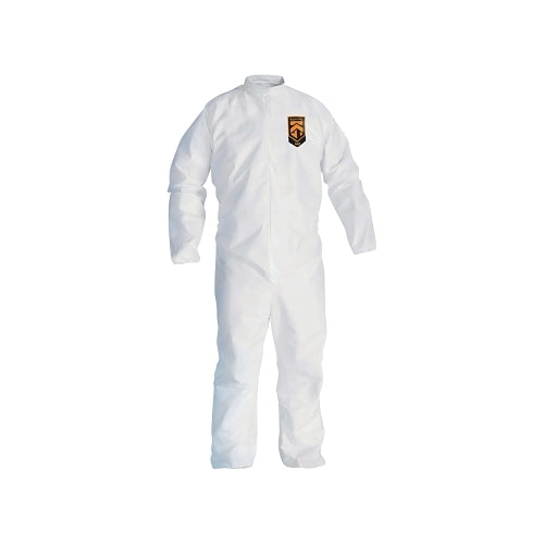 Kimberly-Clark Professional Kleenguard A30 Breathable Splash & Particle Protection Coveralls, Medium, White - 25 per CA - 46002