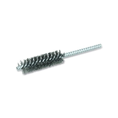 Weiler Double-Spiral Double-Stem Power Tube Brush, 3/4 Inches Dia, 0.006 Inches Thick, 5 Inches Length - 1 per EA - 21110