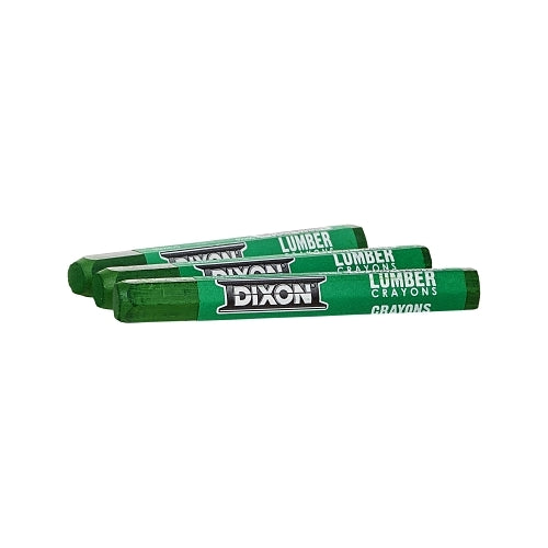 Dixon Ticonderoga Lumber Crayons, 1/2 Inches X 4 1/2 In, Green - 12 per DOZ - 52200