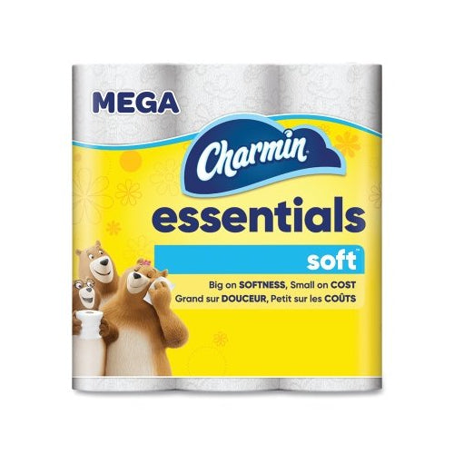 Charmin Essentials Soft x0099 pañuelo de baño, 3,92 pulgadas de largo x 4 pulgadas de ancho por hoja, 2 capas, 244 hojas, 48 ​​Rl/Ca - 12 por paquete - 03154