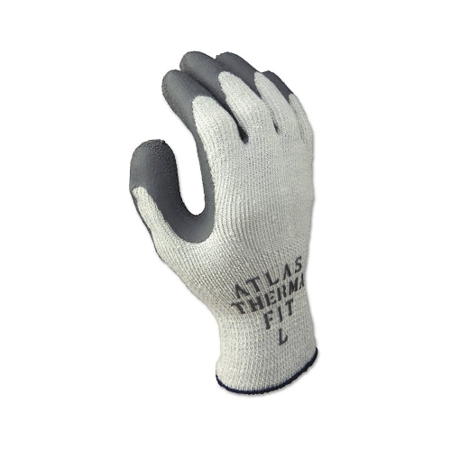 Showa Atlas Therma-Fit 451 Latex Coated Gloves, Medium, Gray/Light Gray - 1 per DZ - 451M08