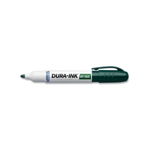 Markal Dura-Ink Dry Erase Marker, Green, 1/8 In, Felt - 1 per EA - 96573