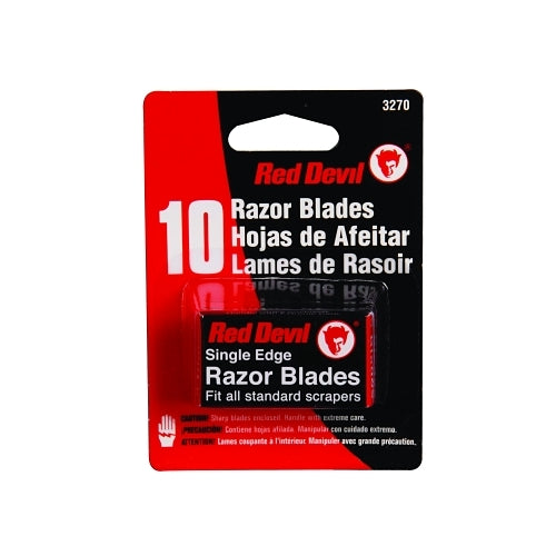 Red Devil Single Edge Razor Blade, All Standard Scrapers - 10 per CD - 3270