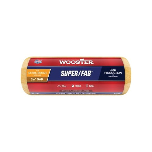 Wooster Super/Fab Roller Covers, 9 In, 1-1/4 Inches Nap Length - 12 per BX - 00R2430090