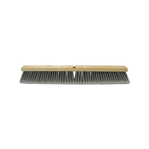 Weiler Flagged Silver Polystyrene Fine Sweep Brush, 36 Inches Hardwood Block, 3 Inches Trim L - 1 per EA - 42098