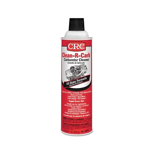 Crc Clean-R-Carb x0099 Limpiador de carburador, 16 oz, lata de aerosol, aroma a solvente - 12 por CA - 05381