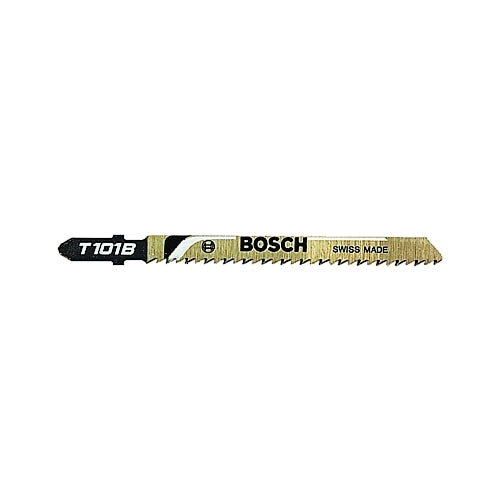 Bosch Power Tools Hojas de sierra de calar de acero con alto contenido de carbono, 4 pulgadas, 10 Tpi, paso variable - 5 por CD - T101B