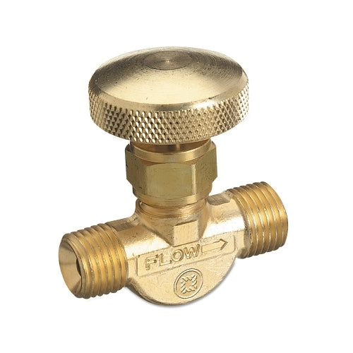 Western Enterprises Brass Body Valve For Non-Corrosive Gases, 3000 Psig, Inlet/Outlet 1/4 Inches Npt (M) - 1 per EA - 211