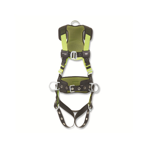 Honeywell Miller H500 Construction Comfort Full Body Harness, Back/Side D-Rings, Univ, Mating Chest Buckle/Tongue Leg Buckles - 1 per EA - H5CC311022