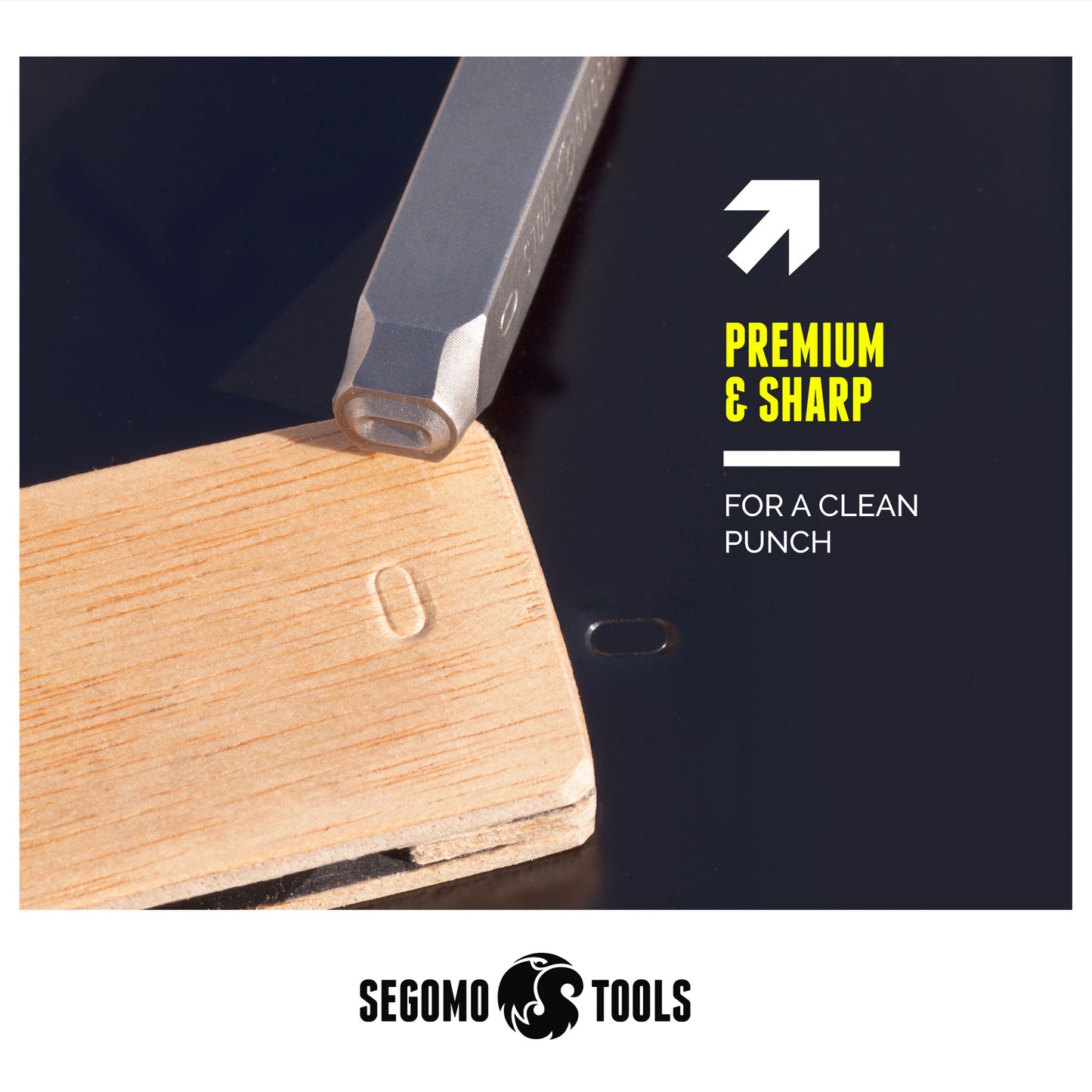 Segomo Tools 36 pièces 6 mm 1/4" (lettres : AZ) (chiffres : 0-8) Ensemble de tampons professionnels pour lettres et chiffres (pour cuir, bois, cuivre, laiton, aluminium, acier doux) – STAMPSET14