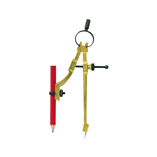 General Tools Precision Pencil Compass, 9 Inches Dia, Die-Cast Metal - 1 per EA - 842