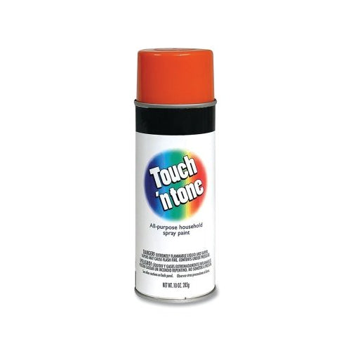 Rust-Oleum Touch 'N Tone Spray Paint, 10 Oz, Gloss Orange - 6 per CA - 55283830
