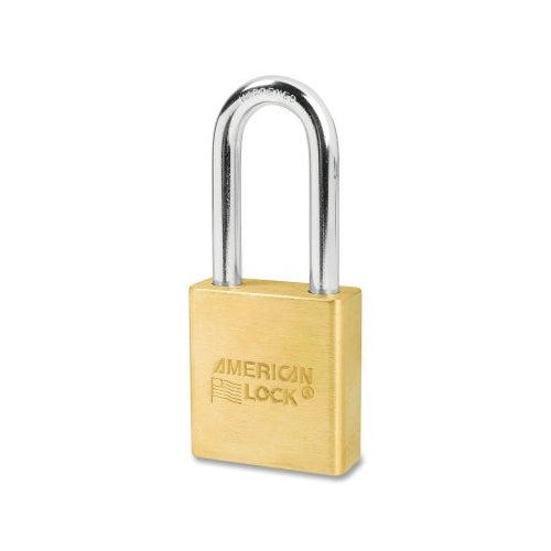American Lock Solid Brass Padlock, 5/16 Inches Dia, 2 Inches L, 3/4 Inches W, Keyed Different - 6 per BOX - A5561