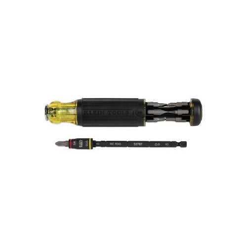 Klein Tools 14-In-1 Hvac Adjustable-Length Impact Screwdriver W/Flip Socket, Core Rem/Jis/Phillips/Schrader V Ins/Slotted/Square/Torx - 1 per EA - 32304