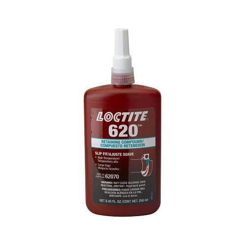 Loctite 620 Retaining Compound High Temperature, 250 Ml Bottle, Green, 3800 Psi - 1 per BO - 135515