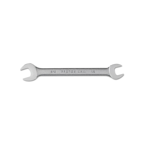 Proto Open End Wrenches, 1/2 In 9/16 Inches Opening, 7 Inches Long, Chrome - 1 per EA - J3026