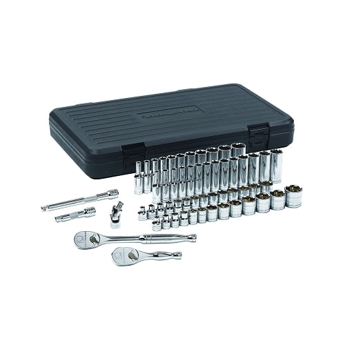 Gearwrench 57 Piece 3/8 Inches Drive Sae/Metric Socket Set, 6 Point - 1 per EA - 80550
