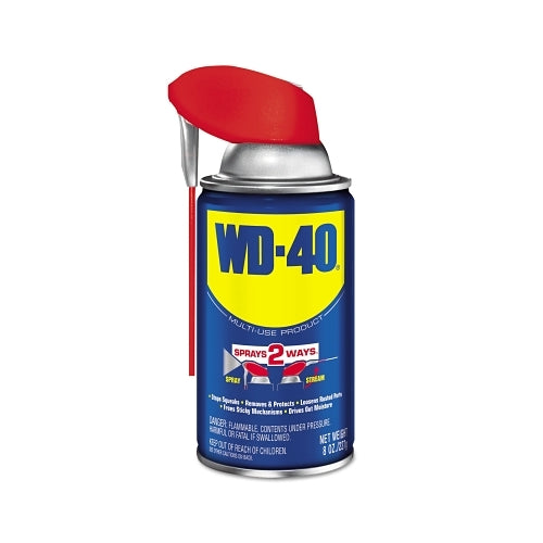 Lubricante multiusos WD-40, 8 oz, lata de aerosol con pajita inteligente - 12 por CA - 490026