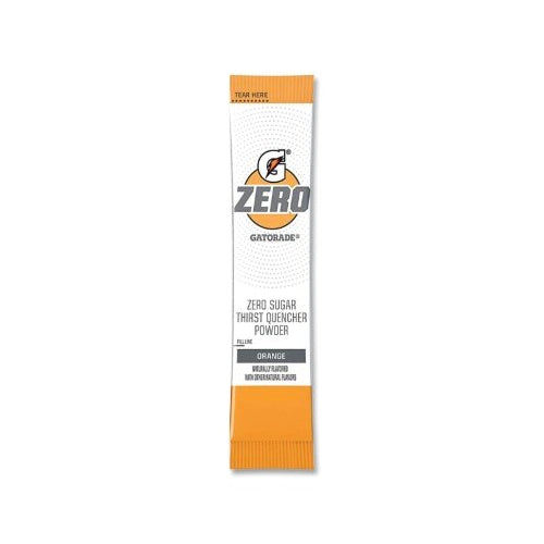Gatorade G Zero Powder Stick, 0.10 Oz Volume, 16.9 Oz Yield, Orange - 120 per CA - 04490