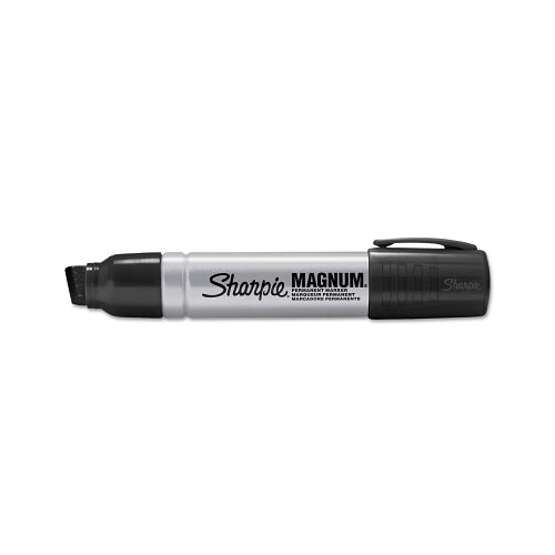 Sharpie Magnum Permanent Marker, Black, Oversized, Broad Chisel Tip, 12 Ea/Dz - 12 per DZ - 44001A