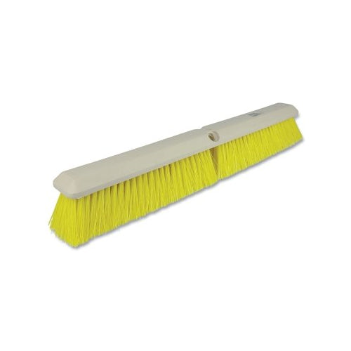 Weiler Perma-Sweep Floor Brush, 24 Inches Foam Block, 3 Inches Trim L, Yellow Polypropylene - 1 per EA - 42166