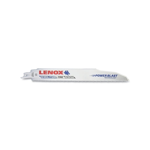 Lenox Demolition Bi-Metal Reciprocating Saw Blade, 9 Inches L X 1 Inches W X 0.062 Inches Thick, 10 Tpi, 25 Ea/Pk - 25 per PK - 20524B960R