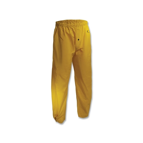 Onguard Sitex Elastic Waist Rain Trousers, 0.35 Mm Thick, Pvc/Polyester, Yellow, Large - 1 per EA - 7655400.LG