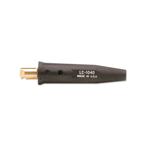 Lenco Whip Cable Connector, Oval-Point Screw Connection, Male, 1/0 Cable Cap, Black - 1 per EA - 05070