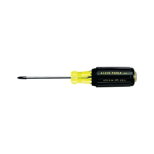 Klein Tools Profilated Phillips-Tip Cushion-Grip Screwdriver, #1, 6-3/4 Inches L, - 1 per EA - 6033