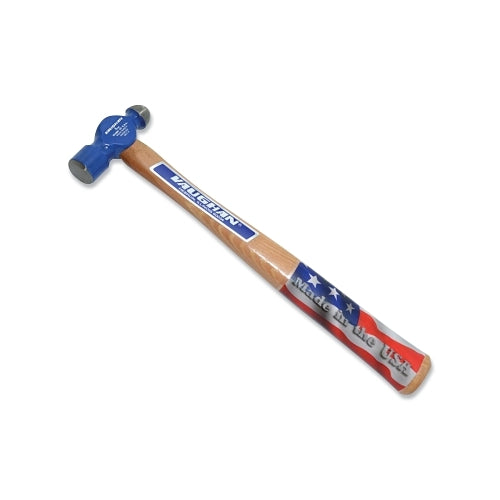Vaughan Commercial Ball Pein Hammer, Hickory Handle, 10 1/4 In, Forged Steel 4 Oz Head - 1 per EA - TC504