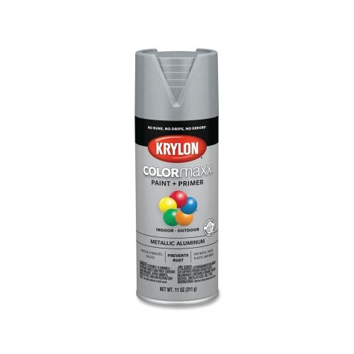 Krylon Colormaxx x0099  Paint + Primer Spray Paint, 11 Oz, Aluminum, Metallic - 6 per CA - K05587007