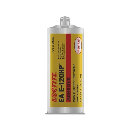 Loctite E-120Hp Hysol Epoxy Adhesive, Ultra Strength, 50 Ml, Dual Cartridge, Amber - 1 per EA - 237128