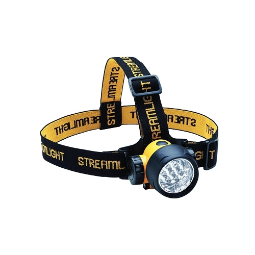 Lampe frontale Streamlight Septor LED, 3 Aaa, 120 lumens, jaune - 1 par EA - 61052