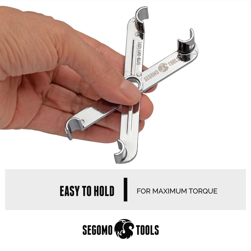 Segomo Tools Fuel Line Disconnect Scissor Tool - 5/16 Inch & 3/8 Inch (For Fuel, A/C Line Service, Heaters) - FUEL01