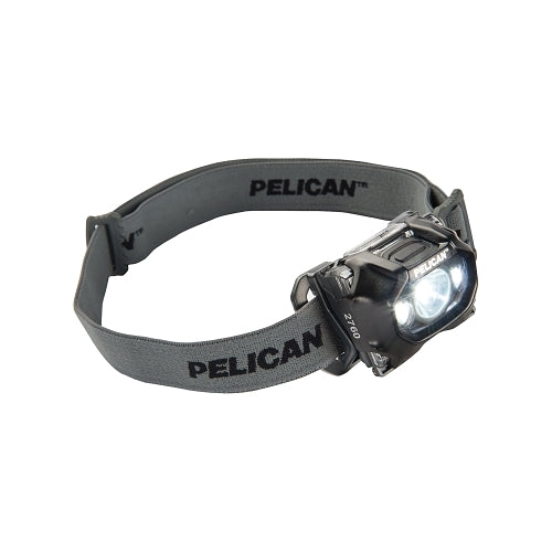 Pelican Led Headlights, 3 Batteries, Aaa, 95/204 Lumens, Black - 1 per EA - 0276000102110