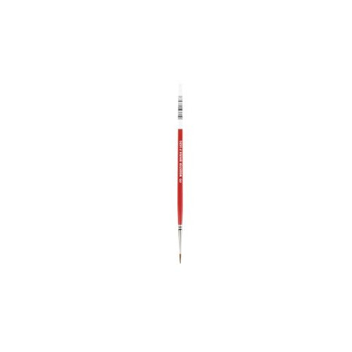 Wooster Red Sable Artists Brushes, Red Sable, Wood Handle - 6 per BX - 0F16200030