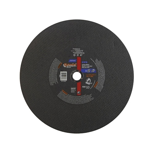 Norton Gemini Chop Saw Reinforced Chopsaw Wheel, 14 Inches Dia, 7/64 Inches Thick, 1 Inches Arbor, Very Coarse - 1 per EA - 66253306627